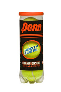 Thumbnail for Penn Championship Tennis Balls - Regular Duty Felt Pressurized Tennis Balls - 12 Cans, 36 Balls