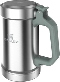 Thumbnail for STANLEY Classic Bottle Opener Beer Stein 24 oz | Flip Up Lid and Heavy Duty Handle with Built In Bottle Opener | Insulated Stainless Steel Beer Mug | BPA-Free | Stainless Steel Shale