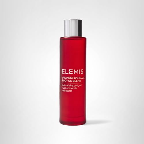 ELEMIS Japanese Camellia Body Oil Blend | Luxuriously Lightweight Body Oil Nourishes, Conditions, and Softens Stretch Marks and Postpartum Skin | 100 mL