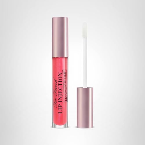 Too Faced Lip Injection Maximum Plump Extra Strength Lip Plumper Gloss | Hydrating, Volumizing, + Plumping, 0.14 Fl Oz, Yummy Bear