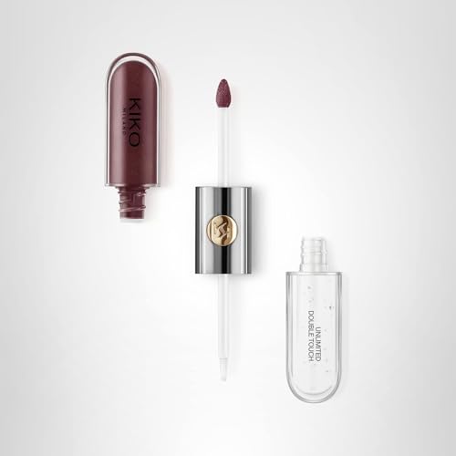 Kiko Milano Unlimited Double Touch 122 | Liquid Lipstick With A Bright Finish In A Two-step Application. Lasts Up To 12 Hours*. No-transfer base Colour.