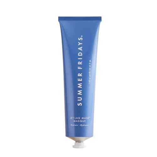 Summer Fridays Jumbo Jet Lag Mask - Hydrating Face Moisturizer + Mask - Enriched with Hyaluronic Acid, Niacinamide, Glycerin + Antioxidants Helps Nourish Skin for a Renewed + Radiant Complexion (5 Oz)