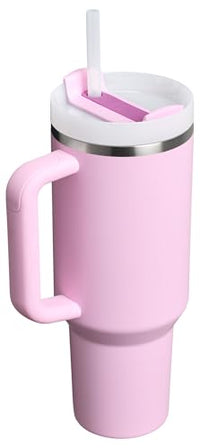 Thumbnail for STANLEY Quencher H2.0 Tumbler with Handle and Straw 40 oz | Flowstate 3-Position Lid | Cup Holder Compatible for Travel | Insulated Stainless Steel Cup | BPA-Free | Cherry Blossom