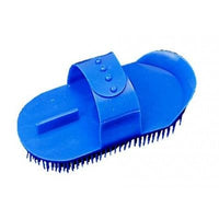 Thumbnail for Horse Grooming Curry Comb Blue Color Plastic with Adjustable Strap