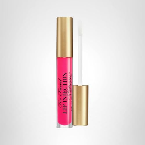 Too Faced Lip Injection Extreme Lip Plumper Gloss | Hydrating, Glossy, & Helps Volume Appear Fuller Over Time, 0.14 Fl Oz, Pink Punch