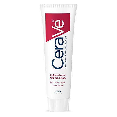 CeraVe 1% Hydrocortisone Anti-Itch Cream, Fragrance-Free Relief for Eczema-Prone & Dry Skin, 1 Ounce
