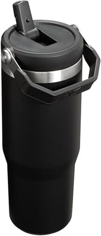 Thumbnail for Stanley IceFlow Flip Straw Tumbler with Handle 30 oz | Twist On Lid and Flip Up Straw | Leak Resistant Water Bottle | Insulated Stainless Steel |BPA-Free | Black 2.0