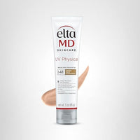 Thumbnail for EltaMD UV Physical Tinted Mineral Sunscreen for Face SPF 41, 100% Mineral Actives Tinted Face Lotion, Water Resistant, Paraben-Free, Transparent Zinc Oxide Finish, Facial Travel Size Sunscreen 3 oz