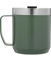 Thumbnail for STANLEY Stay-Hot Camp Mug 12 oz | Press Fit Drink Through Lid | Cup for Coffee, Tea and Drinks | Insulated Stainless Steel Coffee Mug | BPA-Free | Hammertone Green