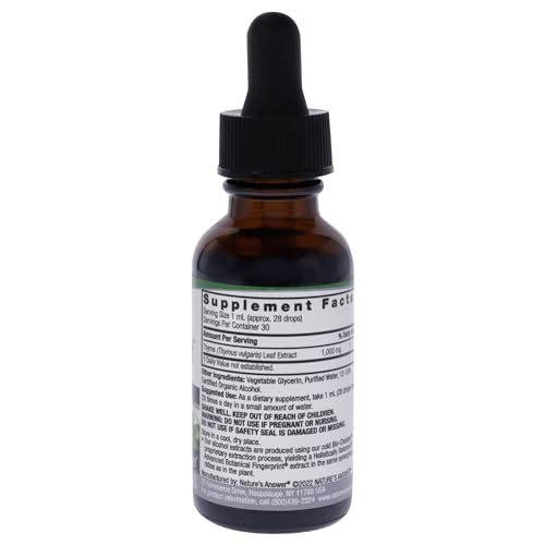 Nature's Answer Thyme Herb with Organic Alcohol, 1-Fluid Ounce