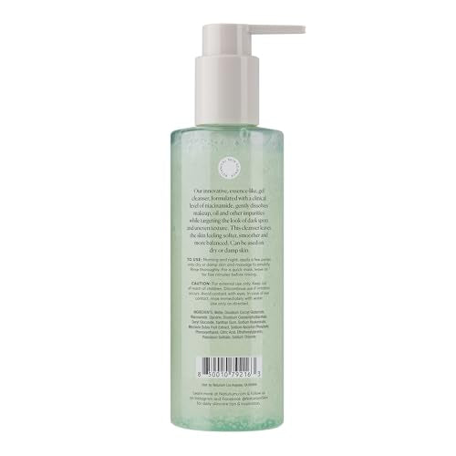 Naturium Niacinamide Cleansing Gelée 3% Plus Hyaluronic Acid & Vitamin C, Gentle & Smoothing Face Wash, 7.1 oz