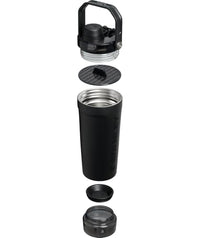 Thumbnail for STANLEY Vitalize Shaker Bottle 20 oz | Leakproof Insulated Stainless Steel Shaker Cup | Base Storage and Twist On Fast Flow Lid | Protein Shakes and Pre Workout Powder | BPA-Free | Black