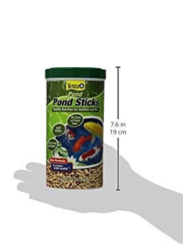 Tetra Pond Sticks, Koi Fish & Goldfish Food, Soft Sticks, Easy to Digest Floating Pond Fish Food, 3.53 ounces