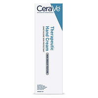 Thumbnail for CeraVe Therapeutic Hand Cream for Dry Cracked Hands With Hyaluronic Acid and Niacinamide, Fragrance Free 3 Ounce