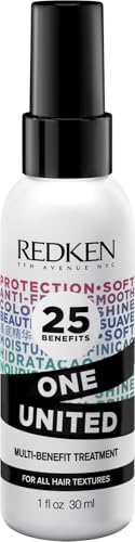 Thumbnail for Redken One United All-In-One Leave In Conditioner - Multi-Benefit Leave In Treatment For All Hair Types, Heat Protectant and Detangler Spray, Paraben-Free, 1 Fl Oz