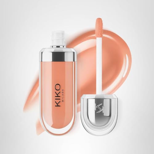Kiko Milano 3D Hydra Lip Gloss – High Shine, Hydrating, Plumping, Non-Sticky, Moisturizing Lip Makeup – 08 Natural Rosewood – 6.5ml