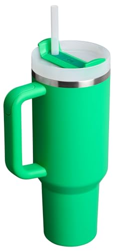 Stanley Quencher H2.0 Tumbler with Handle and Straw 40 oz | Flowstate 3-Position Lid | Cup Holder Compatible for Travel | Insulated Stainless Steel Cup | BPA-Free | Meadow