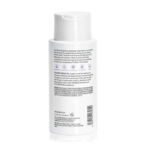 COLOR WOW Curl Wow Snag-Free Pre-Shampoo Detangler – Adds slip to curls before you shampoo for tangle-free washing and a deeper, fresher clean | Reduce Breakage