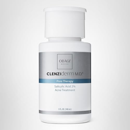 Obagi CLENZIderm M.D. Pore Therapy Exfoliating BHA Toner - Unclogs Pores with 2% Salicylic Acid Acne Treatment – 5 oz