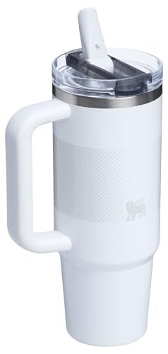 Stanley Quencher ProTour Flip Straw Tumbler with Leakproof Lid 30 oz | Built-In Straw and Handle | Cup Holder Compatible for Travel | Insulated Stainless Steel Cup | BPA-Free | Frost Fade