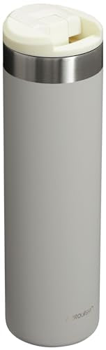 Stanley AeroLight Transit Bottle 20 oz | Locking Drink Through Lid | Leak Resistant Water Bottle or Coffee Travel Mug | Lightweight Insulated Stainless Steel | BPA-Free | Ash