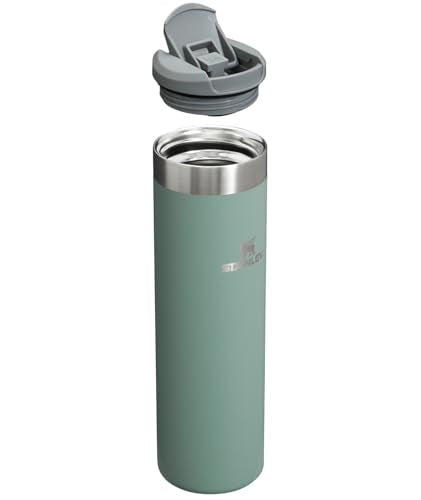 Stanley AeroLight Transit Bottle 20 oz | Locking Drink Through Lid | Leak Resistant Water Bottle or Coffee Travel Mug | Lightweight Insulated Stainless Steel | BPA-Free | Shale