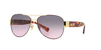Thumbnail for Coach HC7059 Sunglasses, Purple/Gold/Grey Purple Gradient, 58 mm
