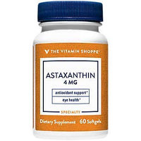 Thumbnail for Astaxanthin (Solasta™) Branded Ingredient 4mg Antioxidant from MicroAlgae That Supports Brain Heart Health and Skin for Healthy Aging (60 Softgels) by The Vitamin Shoppe