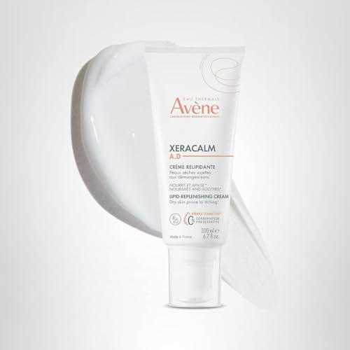 Avène XeraCalm A.D Lipid-Replenishing Cream, Atopic Dermatitis, Eczema-Prone Skin, For Dry, Itchy Skin, Restore Skin barrier, For Infants, Children & Adults, No Preservative, Fragrance-Free 6.7 Oz.