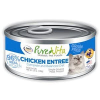 Thumbnail for PureVita Grain Free Chicken & Chicken Liver Canned Cat Food 12/5.5oz