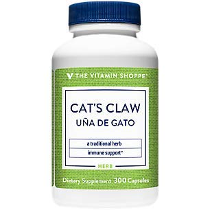 The Vitamin Shoppe Cat's Claw 500MG (UNA De Gato), Herbal Supplement for Immune Support (300 Capsules)