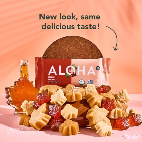 Image 3 of ALOHA Organic Maple Sea Salt Protein Bar, 12 ct (Pack of 4)