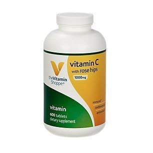 the Vitamin Shoppe C-1000 With Rose Hips 600 Tablets by Vitamin Shoppe