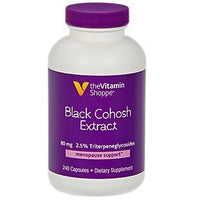 Thumbnail for Black Cohosh Extract 80mg Menopausal Support, 2.5 Triterpene Glycosides Women's Health Support, Gluten Dairy, Soy Free (240 Capsules) by The Vitamin Shoppe
