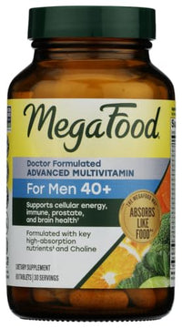 Thumbnail for Image 2 of 60 Count (Pack of 1) for the product MegaFood Advanced Multivitamin for Men 40+ 120 Tablets