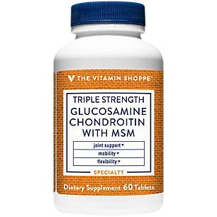 The Vitamin Shoppe Triple Strength Glucosamine Chondroitin with MSM 1,500 MG (60 Tablets)