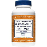 Thumbnail for The Vitamin Shoppe Triple Strength Glucosamine Chondroitin with MSM 1,500 MG (60 Tablets)