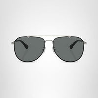 Thumbnail for COACH Sunglasses HC 7164 936881 Satin Gunmetal/Black Grey Solid Polar Policarb