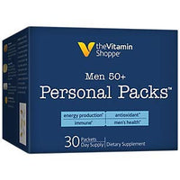 Thumbnail for Men's 50+ Personal Multivitamin Packs, Supports Men's Health, Energy Production and Immune, (30 Single Serving Packets) by the Vitamin Shoppe