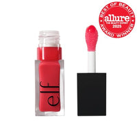 Thumbnail for e.l.f. Glow Reviver Lip Oil, Nourishing Tinted Lip Oil For A High-shine Finish, Infused With Jojoba Oil, Vegan & Cruelty-free, Red Delicious