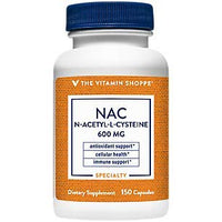 Thumbnail for The Vitamin Shoppe NAC N-Acetyl-L-Cysteine - Promotes Overall Health, Immune & Antioxidant Support - 600 MG (150 Capsules)