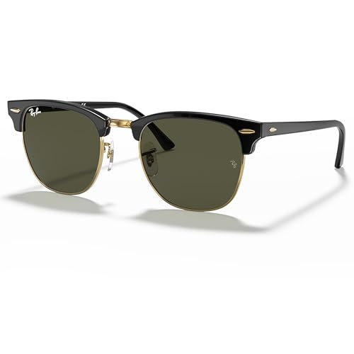 Ray-Ban RB3016 Clubmaster Polarized Classic Square Shape Sunglasses for Men and Women -Timeless Classic Sun Glasses with Modern Elegance - Premium UV Protection - Designer Men's and Women's Sunglasses