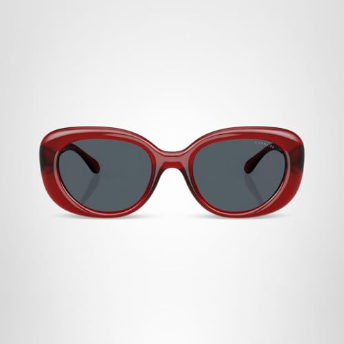 COACH Sunglasses HC 8391 U 586287 Cr609 Milky Merlot Grey Solid