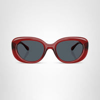 Thumbnail for COACH Sunglasses HC 8391 U 586287 Cr609 Milky Merlot Grey Solid
