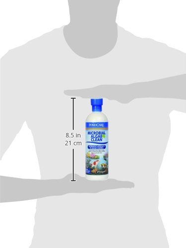 API PONDCARE MICROBIAL ALGAE CLEAN Biological Inhibitor of Green Water, Alternative approach to algae control, 16-Ounce Bottle