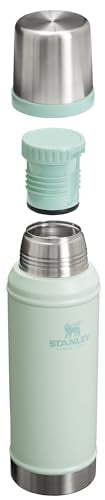 Stanley Classic Legendary Vacuum Bottle 1.0 qt | Wide Mouth with Leakproof Cup Lid | Keep Drinks Hot or Cold | Packable for Travel | Insulated Stainless Steel Thermal Bottle | BPA-Free | Mist