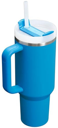 Thumbnail for STANLEY Quencher H2.0 Tumbler with Handle and Straw 40 oz | Flowstate 3-Position Lid | Cup Holder Compatible for Travel | Insulated Stainless Steel Cup | BPA-Free | Azure