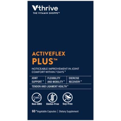Activeflex Plus Joint Support for Flexibility Mobility, Supports Exercise Recovery, 60 Vegetable Capsules by Vthrive