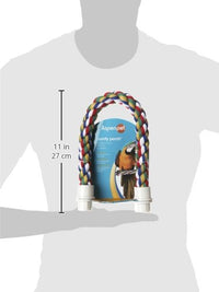 Thumbnail for JW Pet Comfy Perch For Birds Flexible Multi-color Rope, Large - 21