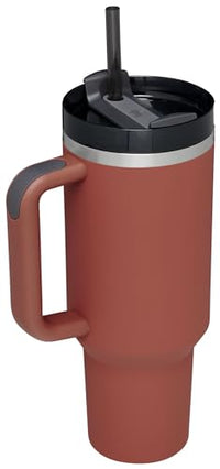 Thumbnail for Stanley Quencher H2.0 Tumbler with Handle and Straw 40 oz | Flowstate 3-Position Lid | Cup Holder Compatible for Travel | Insulated Stainless Steel Cup | BPA-Free | Red Rust
